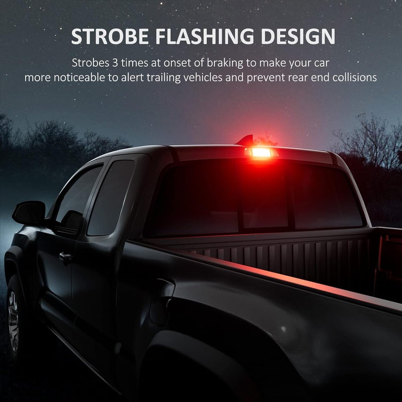 FANTELI 912 921 LED Bulb, Strobe Flashing 3rd Third Brake Center High Mount Stop Light, 300% Brighter Non-Polarity T15 906 904 902 W16W Brilliant Red - Image 5