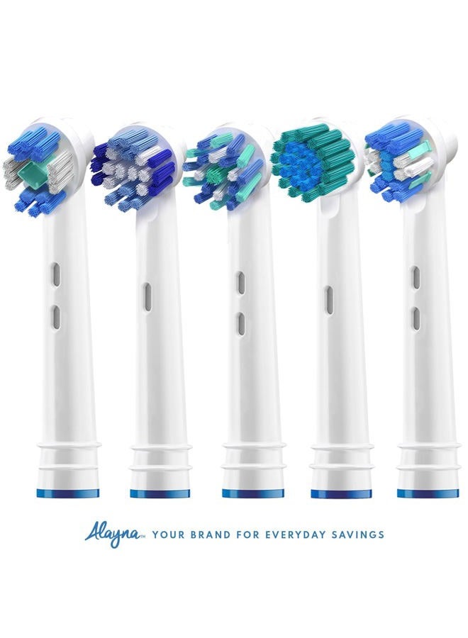 Alayna Replacement Brush Heads Compatible with Oral B Braun –20 Pack of 4 Sensitive, 4 Floss, 4 Precision, 4 Cross, 4 Polishing- Fits Oralb Electric Toothbrush 7000 Pro 1000 9600 Kids Action Etc. - Image 3