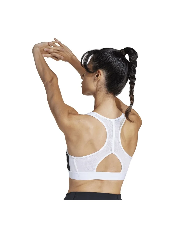 Adidas powerreact train medium support 3-stripes women bra