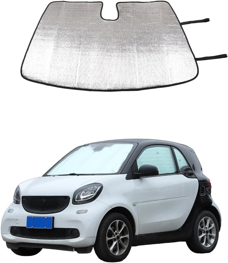 JONKOKO Car Windscreen Parasol & Car Sun Shade Full Window Shades for Benz Smart 2009-2021, UV Rays Sun Visor Protector (for Windscreen C) - Image 1