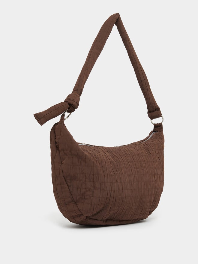 Styli Styli Textured Shoulder Bag with Zip Closure  - Image 1