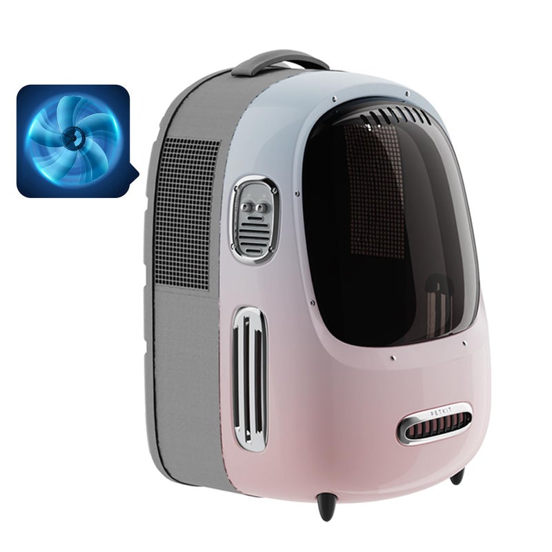 PETKIT Cat Backpack Carrier with Inbuilt Fan & Light, Airline-Approved Pet Backpack Bubble for Kitty Small Dog, Detachable Dog Backpack with Padded Strap for Travel, Hiking, Walking & Outdoor - Image 1