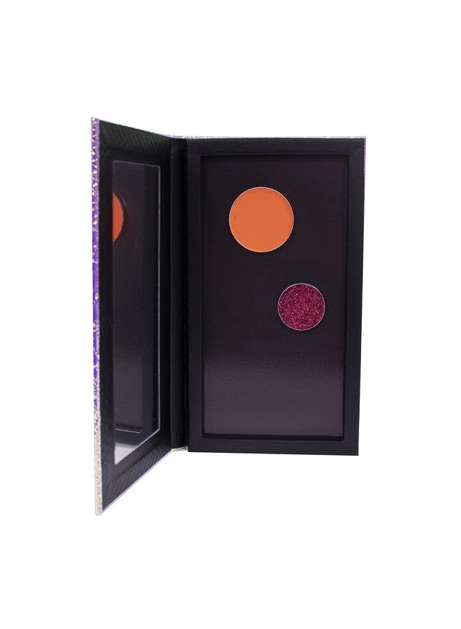 Fendy Leopard Empty Makeup Magnetic Palette With Spatula And Metal Stickers 2Pcs Palettes Set 18 Colors And 9 Colors Empty Magnetic Makeup Palette (Fish Scales) - Image 5