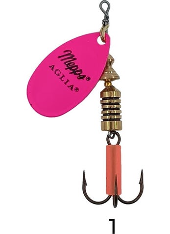 MEPPS Aglia Fluo Fishing Spoon Pink No:3 (7 Grams)  - Image 2