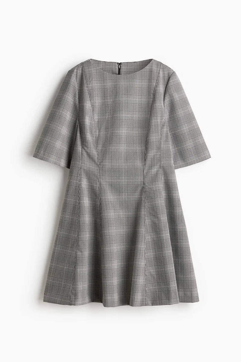 اتش اند ام فستان تويل بخصر محدد