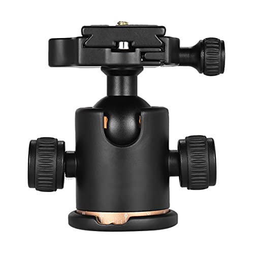 Andoer Tripod Ball Head, 360 Degree Rotating Panoramic Ball Head with Quick Release Plate 1/4 to 3/8 Screw Adapter Max 8kg/17.64lbs for Tripod Monopod Slider DSLR Camera - Image 5