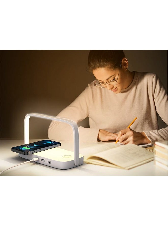 TLAXCA - Mobile Phone Watch Earphone Three In One Mobile Phone Wireless Charging Small Night Light Mobile Phone Charging Bracket - Image 1