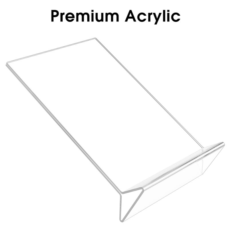 MaxGear Acrylic Sign Holder Table Card Display 4 X 6 inches Clear Sign Display Holder Plastic Table Menu Stand Double Sided Ad Picture Frame for Office, Home, Store, Restaurant, 12 Pack - Image 3