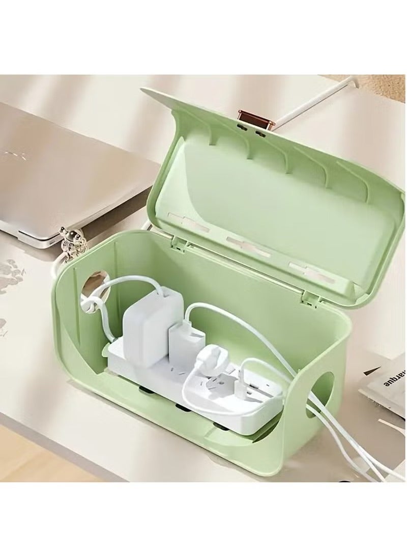 Arabest Cable Management Box Cable Mess with Design Organize Cables Inside Box, for Home Office Organization, Convenient Detachable Structure - Image 2