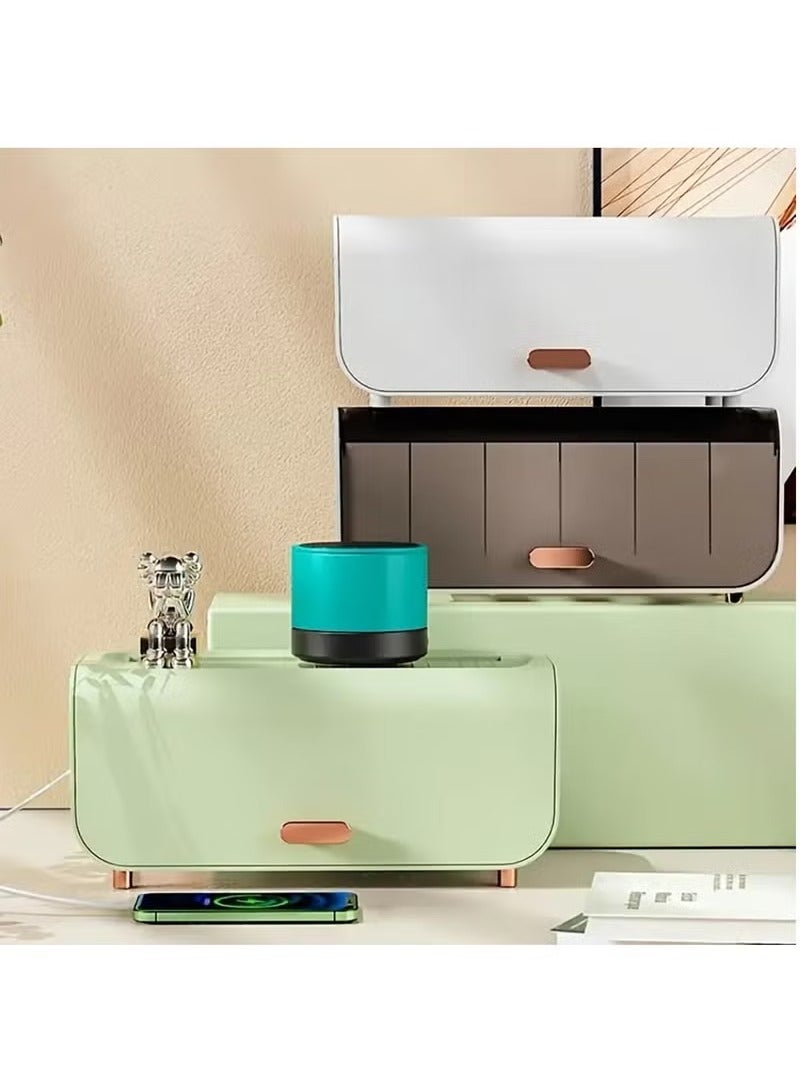 Arabest Cable Management Box Cable Mess with Design Organize Cables Inside Box, for Home Office Organization, Convenient Detachable Structure - Image 5