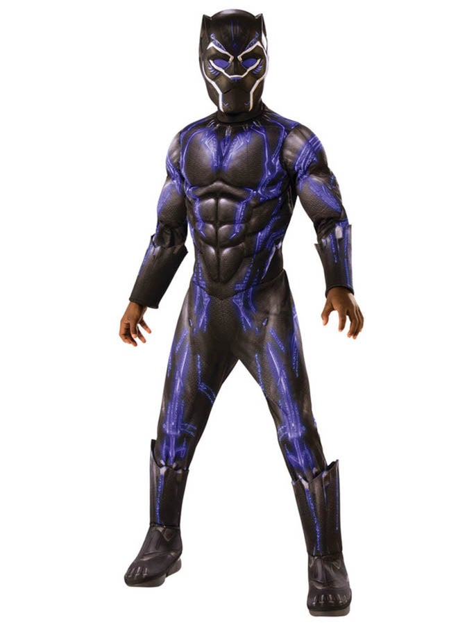 RUBIE'S Deluxe Black Panther Battle Suit Costume For Age 5-6 Years,Size M (Height 116cm) - Image 1