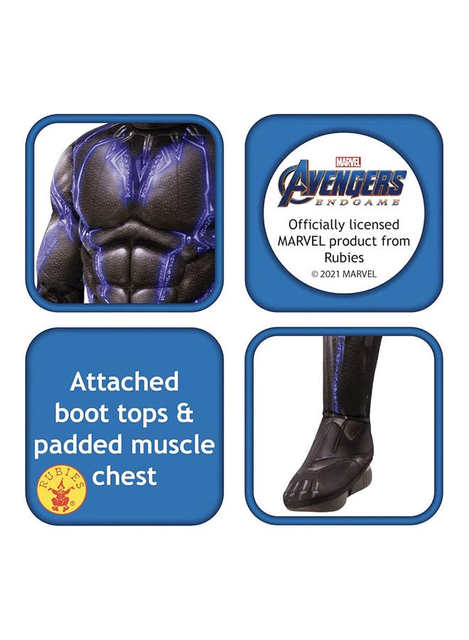 RUBIE'S Deluxe Black Panther Battle Suit Costume For Age 5-6 Years,Size M (Height 116cm) - Image 5