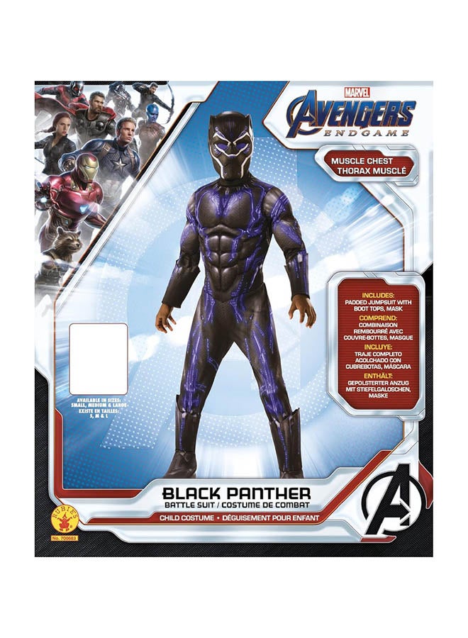 RUBIE'S Deluxe Black Panther Battle Suit Costume For Age 5-6 Years,Size M (Height 116cm) - Image 3