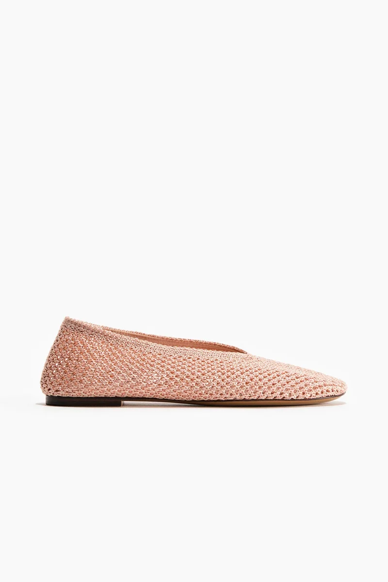 Braided ballet flats