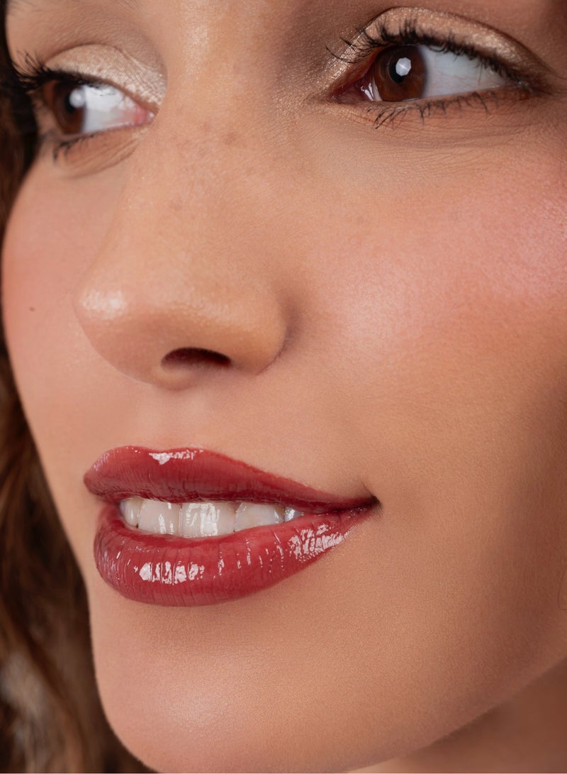 Janelle Cosmetics Hydrating Lip Gloss - Rosewood - Image 3