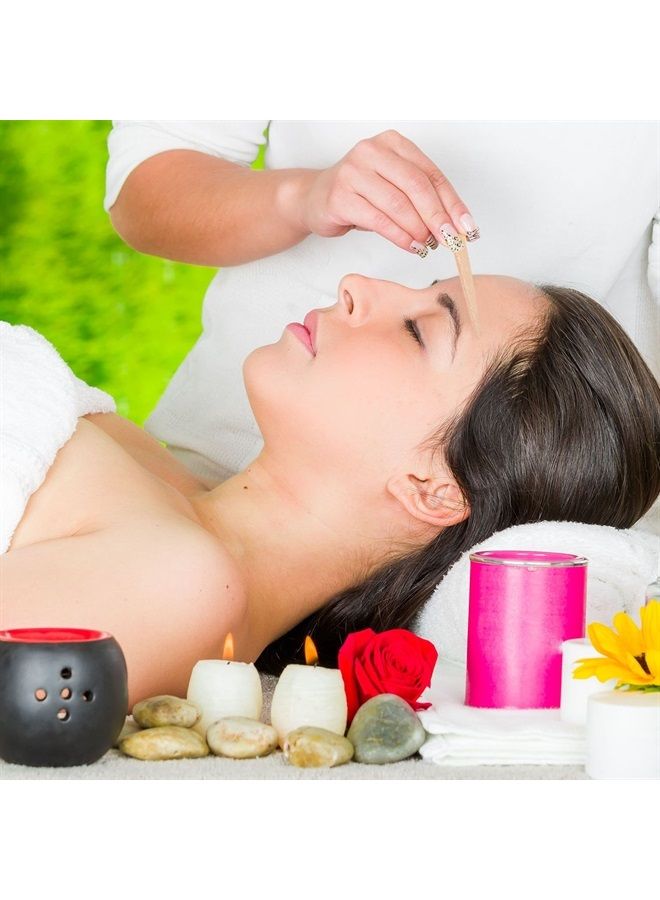 Whaline 400 Pieces Small Wax Sticks Wood Spatulas Applicator Craft Sticks for Hair Eyebrow Removal