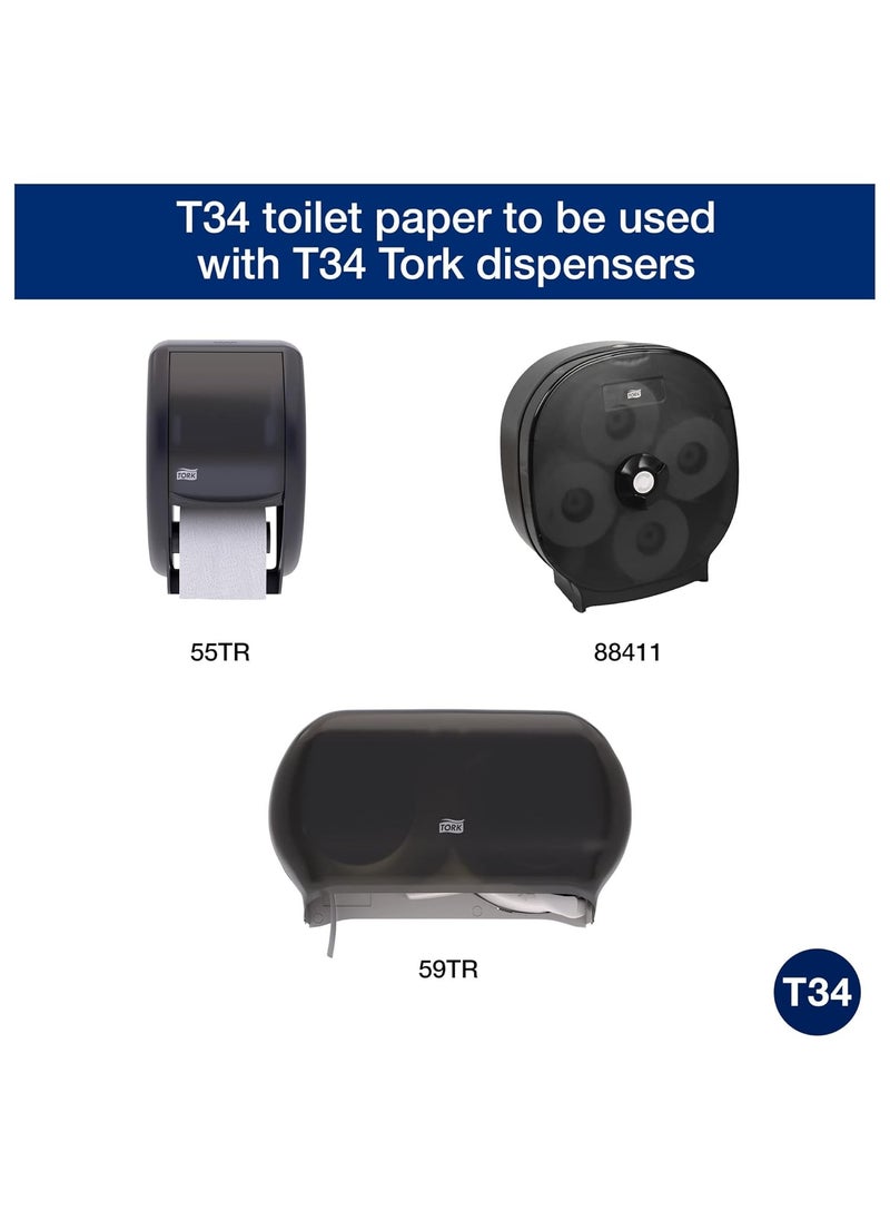 Tork Tork Toilet Paper Roll Dispenser Black T34 4Roll Capacity 88411  - Image 2