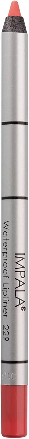 IMPALA Creamy Waterproof Lip Pencil Matte Pink Coral Color 229 Permanent Lip Liner Waterproof Lip Pencil Longlasting Lip Liner Volumizing Effect