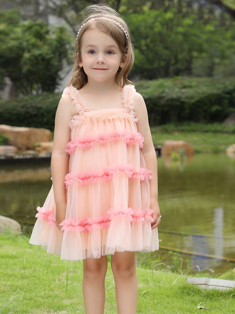 Girls dress Summer Thin Slip Skirt Childrens Western-style Princess Skirt Mesh Skirt Girls Skirt Slip Skirt Tao Shan