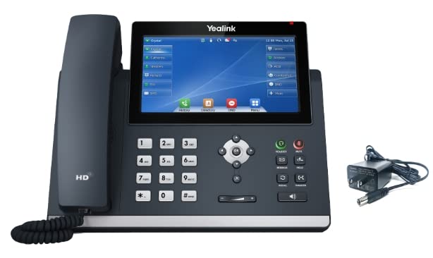 IP Phone Market هاتف IP Yealink T48U - محولات الطاقة مشمولة - ضمان المصنع لمدة سنة - مفتوح يمكن استخدامه مع أي مزود VoIP - Image 1