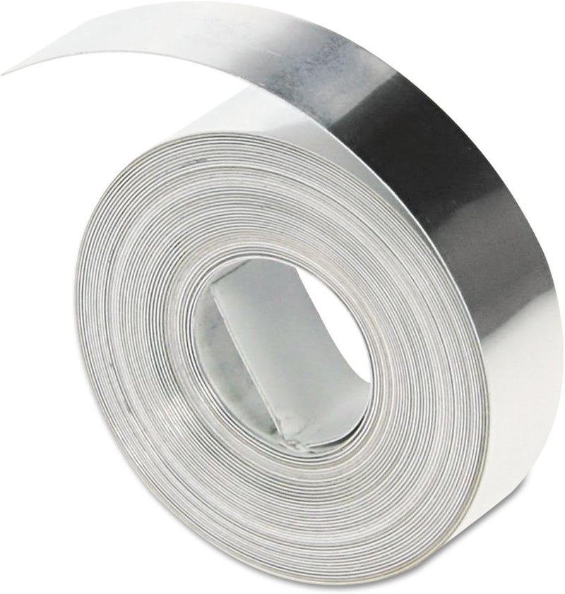 Dymo Rhino M1011 Non-Adhesive Aluminium Embosser Labels - 12 mm x 4.8 m