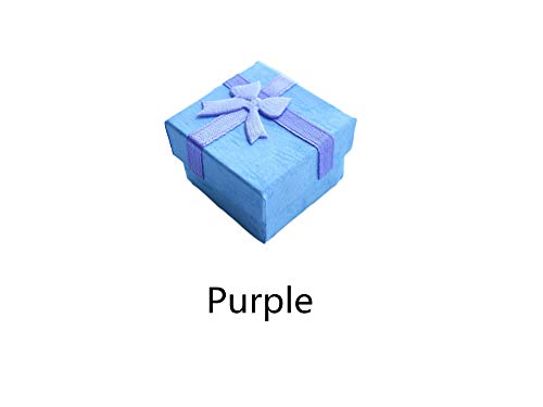 HAMIYELL 24 Pcs Ring Box Small Gift Boxes Sturdy Cardboard Cube Box for Jewelry Pendant 1.6 x 1.6 x 1.2 Inches (Assorted Color) - Image 5