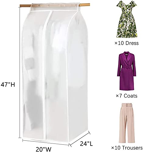 NILKANTH® X-Large Garment Bags Storage Coat Storage Bag Hanging Clothing Cover Bag With Magic Tape and Zipper for Storage & Travel PEVA Cloth(120x60x50 cm)) - Image 2