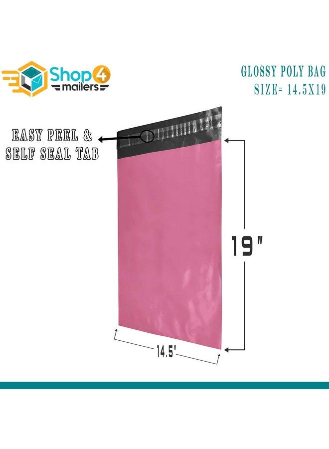 Shop4Mailers 14.5 X 19 Pink Poly Bag Mailer Envelopes 2 Mil (100 Pack)  - Image 3
