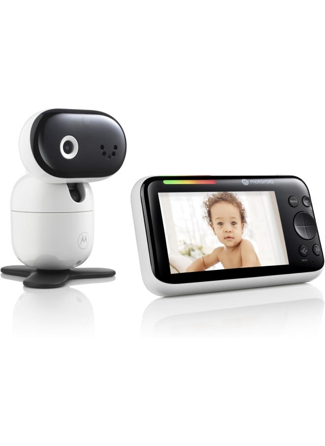 Motorola Nursery - Motorola Nursery Baby Monitor PIP1510 Connect - 5" WiFi Video Baby Monitor with Camera, Wall Mount, HD 1080p - Smart Phone App, 1000ft Range, Two-Way Audio, Remote Pan-Tilt-Zoom, Room Temp, Lullabies - Image 1