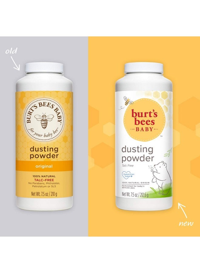 بيرتس بيز بودرة أطفال من بيرتس بيز، بودرة غبار مضادة للحساسية، غير مهيجة، عناية مهدئة بالبشرة، طبيعية بالكامل، خالية من التلك، 7.5 أونصة (عبوة من 3 قطع) - Image 2
