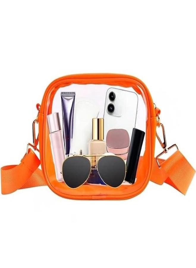 Transparent TPU candy bag Transparent shoulder bag, stadium approved transparent bag for concerts Festivals sporting events.