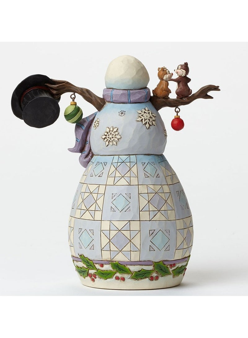 Disney Traditions - Mischief & Merriment (Mickey, Pluto, Chip & Dale on a Snowman Figurine)