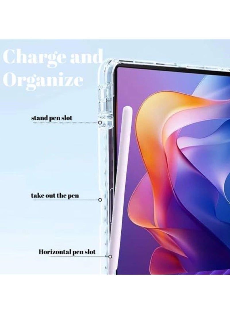 Fankalo Tablet Cover Compatible with Redmi Pad 2 11 inch 2025 with Pencil Holder,Clear Back Cover with Automatically Wake Up Sleep - Image 2