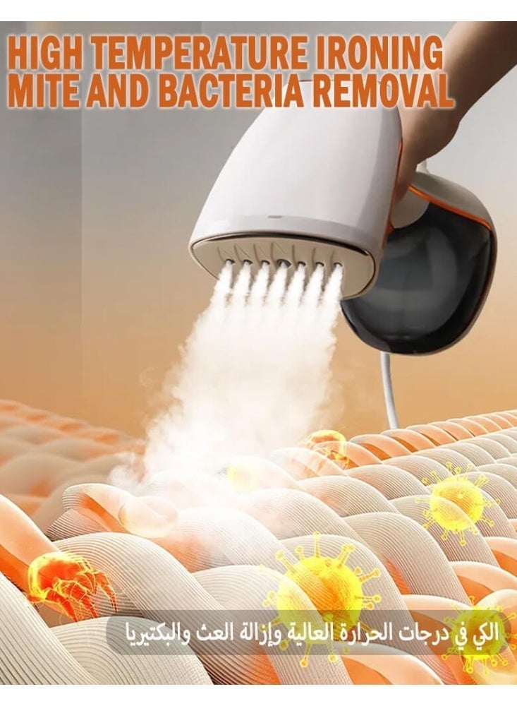 SOGAR SHAMO مكواة بخار للملابس، مكواة بخار محمولة عالية الطاقة، مكواة بخار يدوية، 9 ثوانٍ، تسخين سريع، مزيل التجاعيد - 1800 واط 320 مل - Image 3