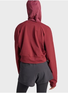 Adidas Power Aeroready Crop Cover-Up Sweatshirt  - Image 2