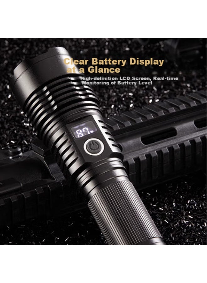 Oaks Aokesi High-intensity Rechargeable Flashlight, Ultra-bright, Long-lasting Outdoor Survival, Long-range Emergency Light For Home And Cycling Use - Image 5