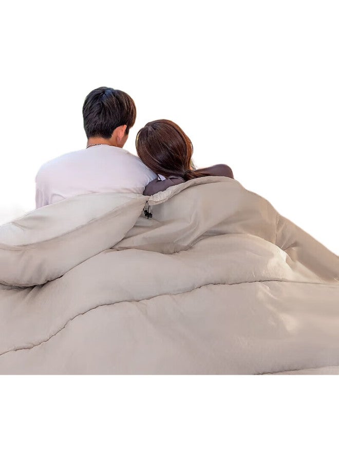 BeiJiLang Adult Sleeping Bag, Outdoor Travel All-Season Moisture-Proof Warm Indoor Camping Dirt-Proof Single Person, 1.8Kg - Image 2