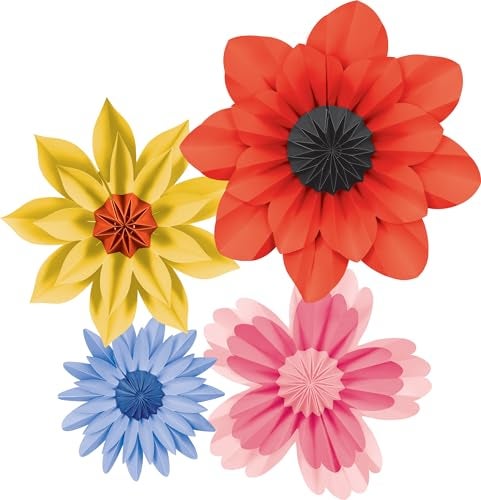 Teacher Created Resources Wildflowers Paper Flowers Premade Decorations for Party Photo Backdrops Classrooms Walls Showers and Birthday Celebrations TCR8350 - Image 1