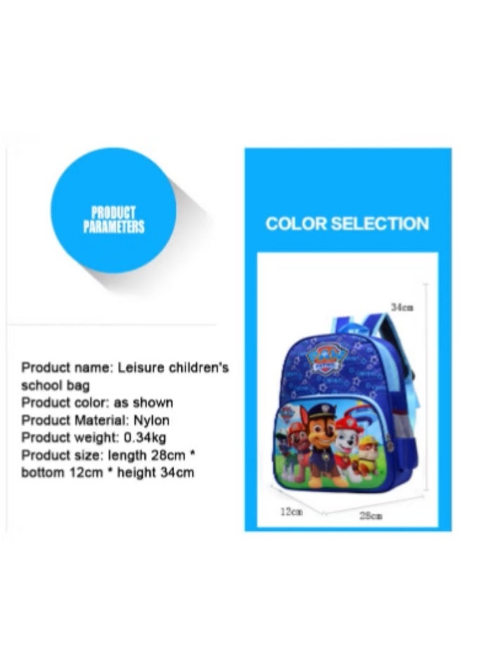 PAW Patrol Kids' Blue Cartoon Backpack - Image 4
