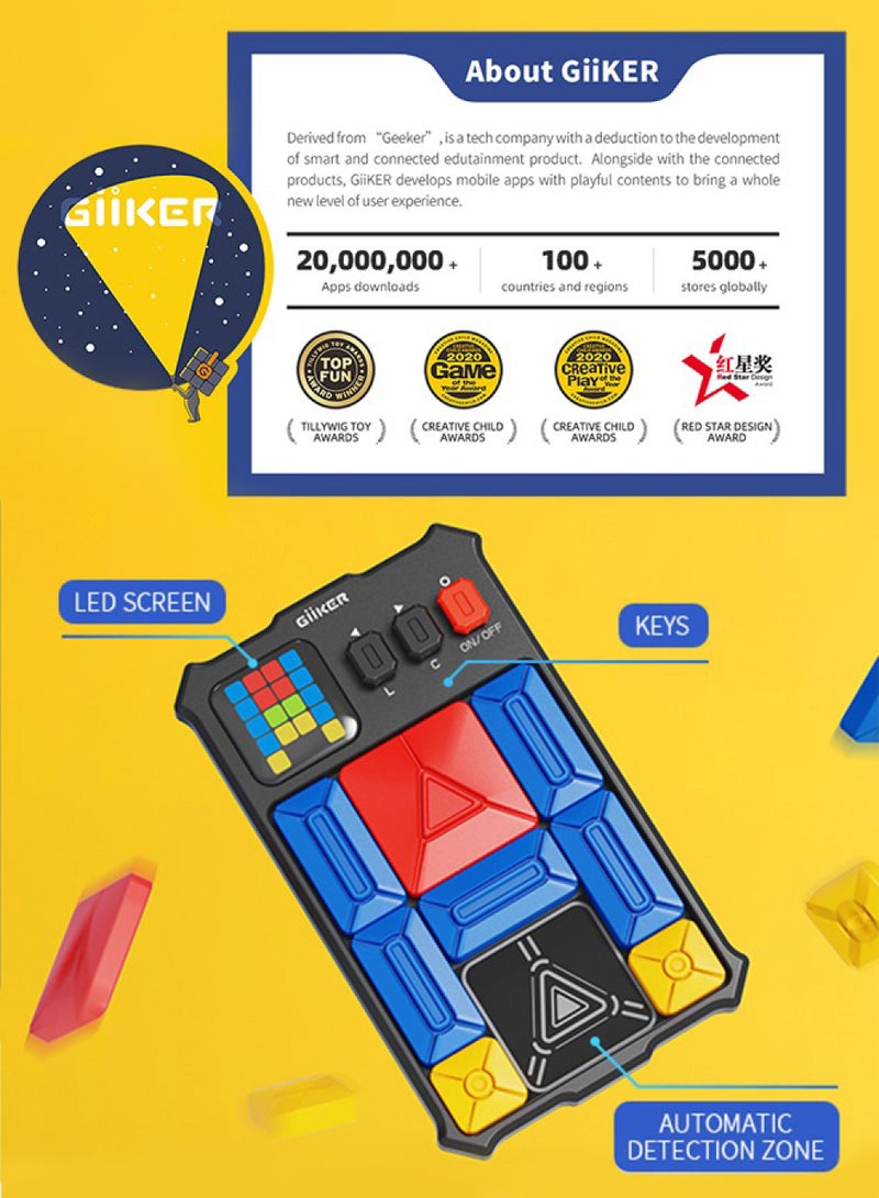 جيكر ألعاب أحجية سوبر سلايد من جيكر لتحفيز الدماغ مع أكثر 500 مستوى تعليمية تفاعلية محمولة باليد للأطفال والمراهقين لعبة تفكير مريحة للسفر مناسبة لهدايا عيد الميلاد لجميع الأعمار - Image 5