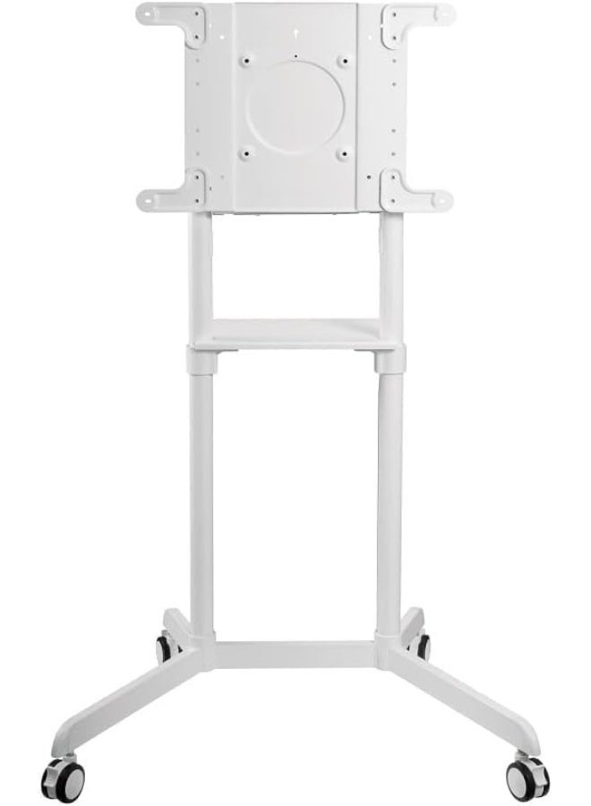 Skilltech SH 046RMS Rotating television Stand For Interactive Display, 37" - 75" Screen Size, 70kg Capacity, Built-In Cable Management, Steel & Melamine Materials, White | TV STAND - Image 2