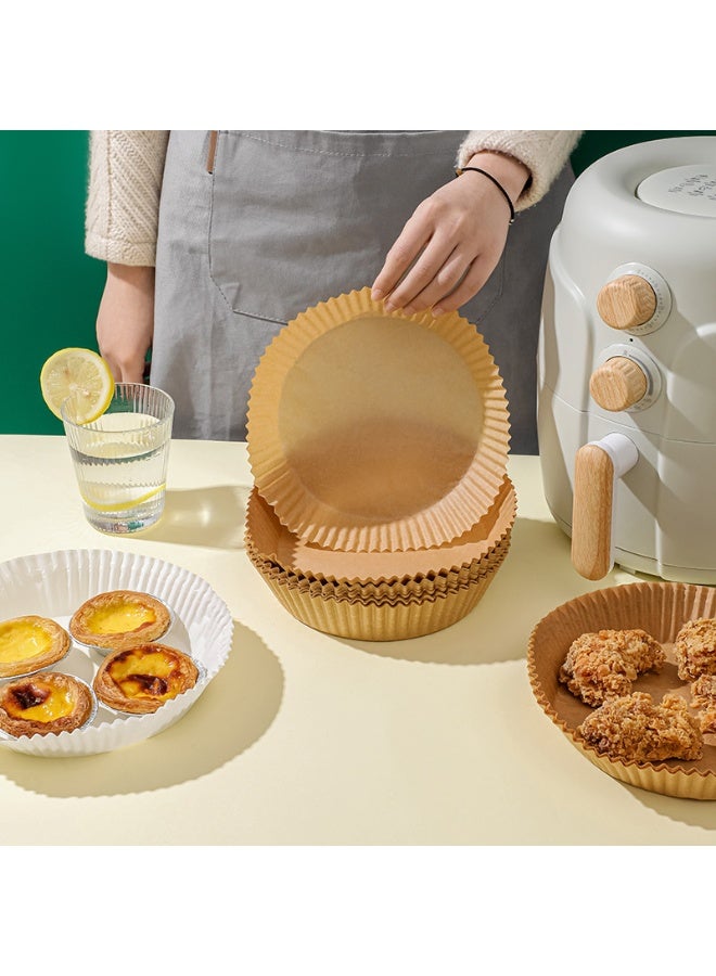 100 قطعة من ورق القلاية الهوائية القابل للتصرف ورق طهي غير لاصق للقلاية الهوائية ورق زبدة للخبز والتحميص في الميكروويف مقاس 16 سم - Image 3