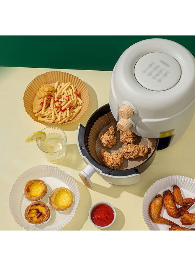 100 قطعة من ورق القلاية الهوائية القابل للتصرف ورق طهي غير لاصق للقلاية الهوائية ورق زبدة للخبز والتحميص في الميكروويف مقاس 16 سم - Image 4