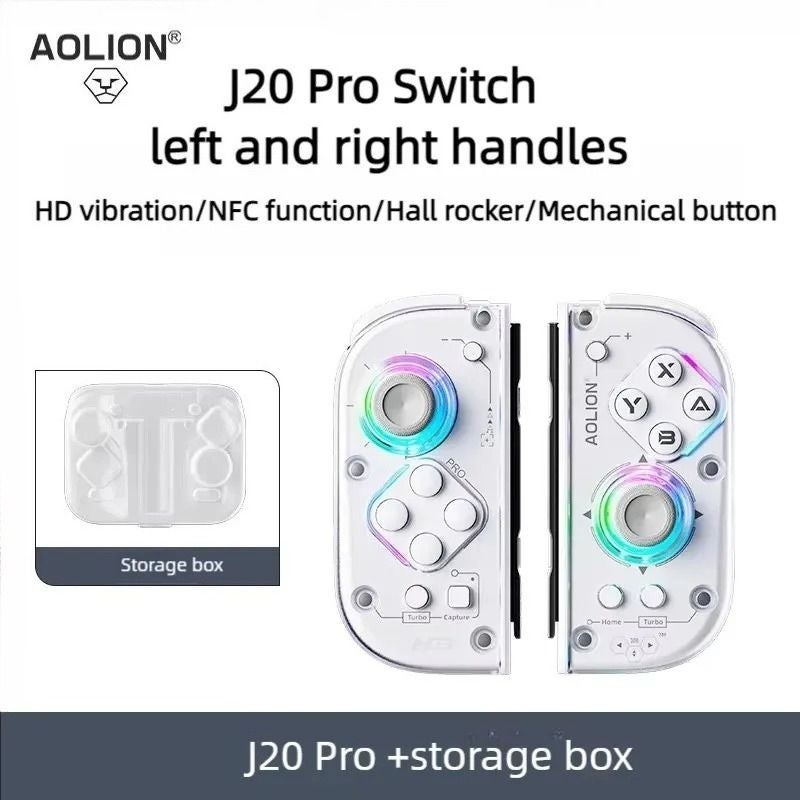 Aolion J20 Pro HD Nintendo Switch Joycon, Left and Right Motion Sensor, Customizable Wireless Game Controller for Joy-Con - Image 1