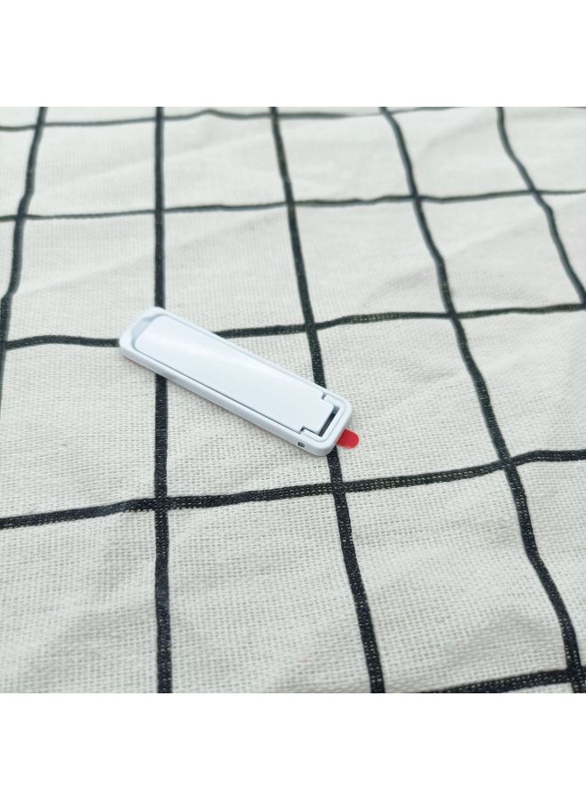Mobile Phone Stand Neutral Ultra-thin Mini Multi-function Card Type Clip Strip Stand Flip Silk Slide Stand-Color:White Type A - Image 1