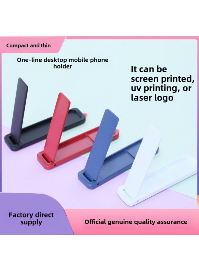 Mobile Phone Stand Neutral Ultra-thin Mini Multi-function Card Type Clip Strip Stand Flip Silk Slide Stand-Color:White Type A - Image 3