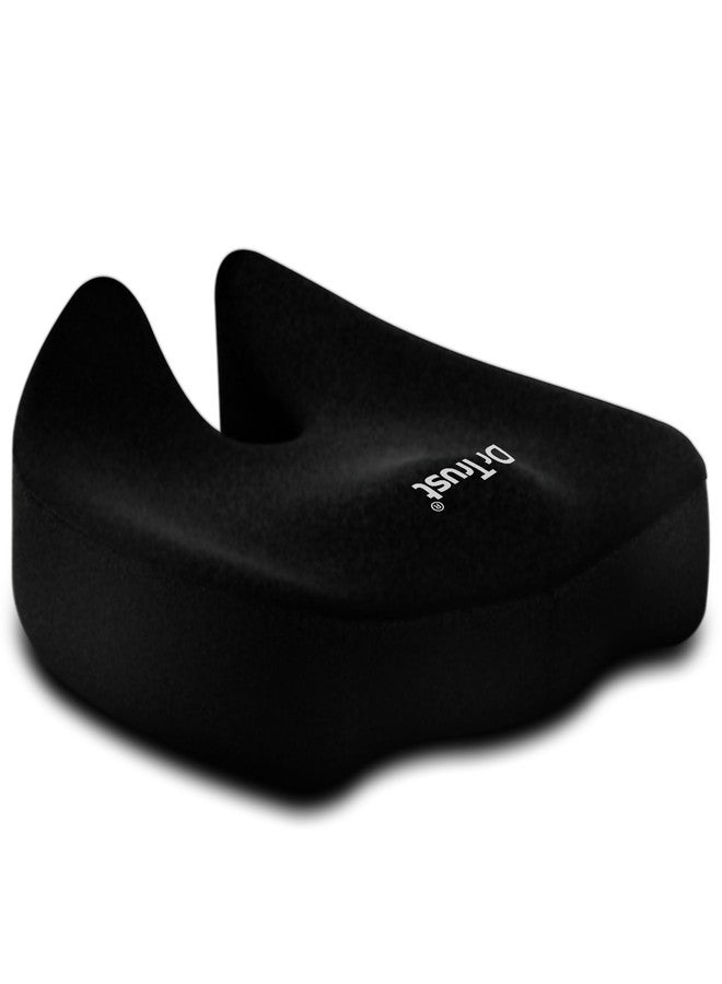 Dr Trust USA 396 Orthopedic Coccyx Seat Cushion for Tailbone, Hip, Thigh, Sciatica & Lower Back Pain Relief, Ergonomic Memory Foam Contoured Cushion for Car, Office & Home Chair Sitting, Up to 100 Kg - Image 1