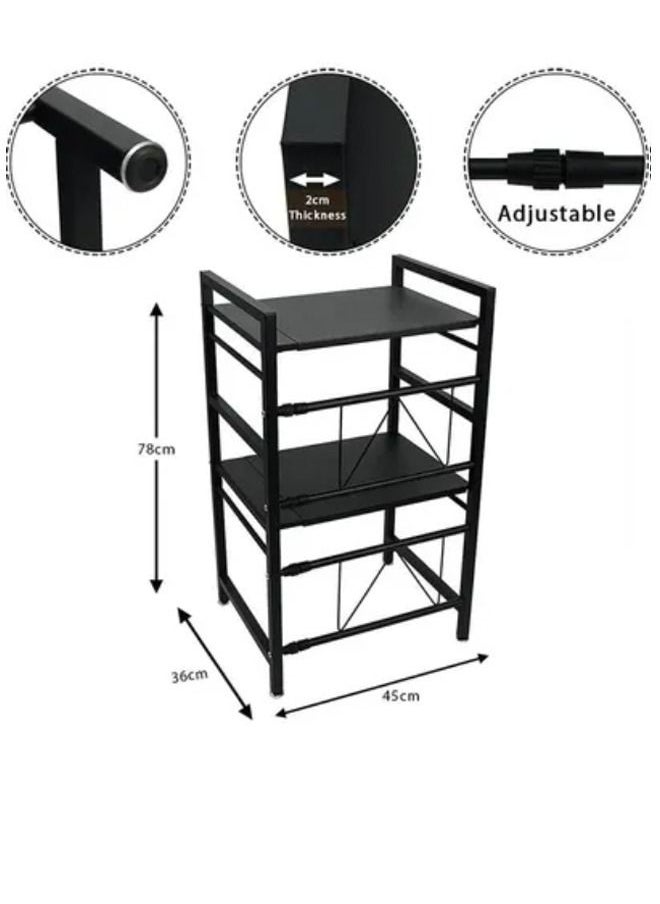 NKX 2 Tier Expandable Microwave Oven Rack  - Image 2