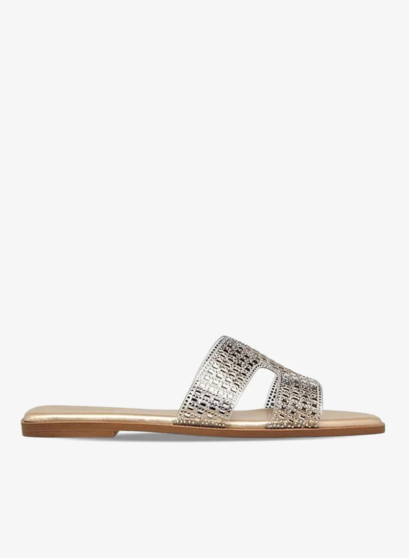 Paprika Women Embellished Slip-On Flat Sandals Ramadan Collection