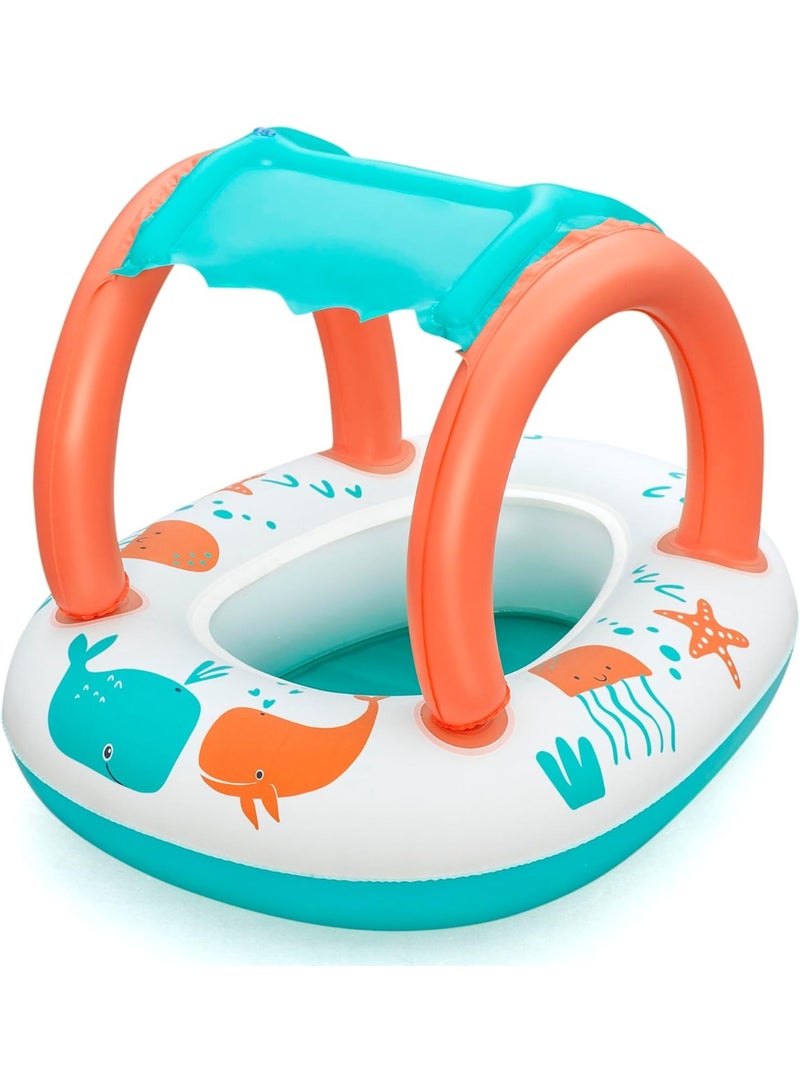 Bestway Comfortable, Shaded Plush Baby Boat 84x67cm - Image 1